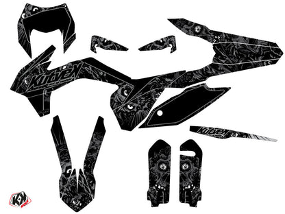KTM EXC-EXCF Dirt Bike Zombies Dark Grafikkit Schwarz