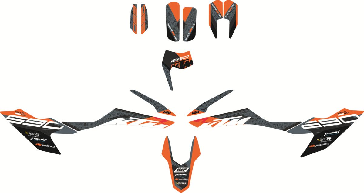 Werks-Grafikset 690 (ENDURO, SMC) 21-24