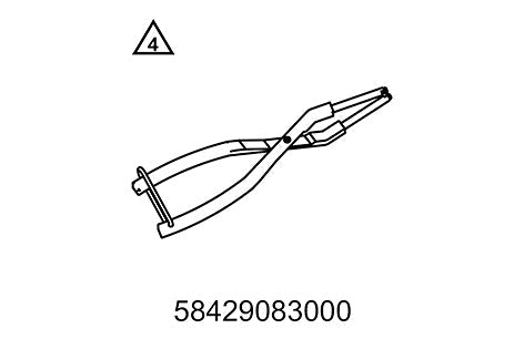 Fußstützenfederzange